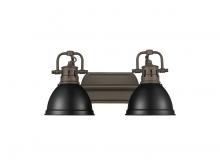  3602-BA2 RBZ-BLK - Duncan 2-Light Bath Vanity in Rubbed Bronze with Matte Black