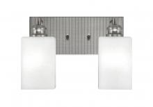  1162-BN-531 - Edge 2 Light Bath Bar, Brushed Nickel Finish, 4" White Muslin Glass