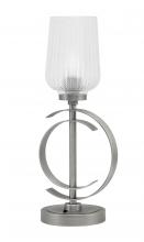  56-GP-4250 - Accent Lamp, Graphite Finish, 5" Clear Textured Glass