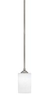  560-GP-310 - Zilo Stem Mini Pendant, Graphite Finish, 4" White Muslin Glass