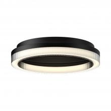  FM45316-BK - Calix 16-in Black LED Flush Mount