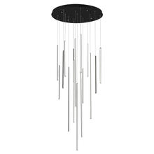  MP14932-BK - Chute 16 Head Black LED Multi Pendant