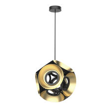  CH51232-BK/GD - Magellan 32-in Black/Gold LED Chandelier