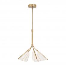  CH62628-BG/LG - Mulberry 28-in Brushed Gold/Light Guide LED Chandeliers