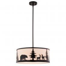  P0416 - Acadia 18-in. W 3 Light Pendant Bronze