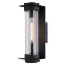  T0711 - Brighton Park 14-in. H Outdoor Wall Light Textured Black