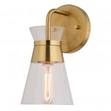  W0472 - Harper 1 Light Wall Light Natural Brass