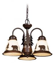  LK55716BBZ-C - Bozeman 3L LED Fan Kit or Chandelier (Dual Mount) Burnished Bronze