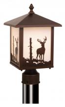  OP33585BBZ - Bryce 8-in Deer Outdoor Post Light Burnished Bronze