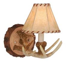  WL33041NS - Lodge 1L Antler Wall Light Noachian Stone