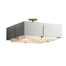  126513-SKT-85-SF2012-SJ2401 - Exos Square Large Double Shade Semi-Flush