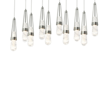  131200-SKT-LONG-85-YJ0434 - Link 10-Light Blown Glass Pendant