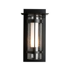  305997-SKT-80-ZS0655 - Torch  Seeded Glass with Top Plate Outdoor Sconce