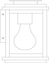  BOW-5CS-AB - 5" Bournemouth Wall Mount