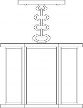  LYH-7FL-MB - 7" Lyon Pendant