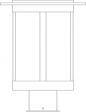  SAP-9WO-AC - 9" Santorini Post Mount