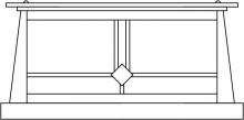  ABC-15AM-BK - 15" Aberdeen column mount