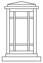  AVC-6CR-BZ - 6" avenue column mount