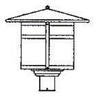  BP-17GW-BK - 17" berkeley post mount