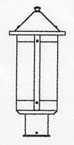  BP-7LGW-BK - 7" berkeley long body post mount