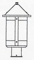  BP-8GW-BK - 8" berkeley post mount