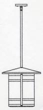  BSH-14LGW-BK - 14" berkeley long body stem hung pendant