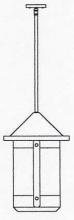  BSH-14TLGW-BK - 14" berkeley tall-long body stem hung pendant