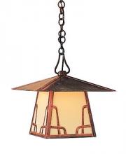  CH-12HGW-AB - 12" carmel pendant with hillcrest overlay