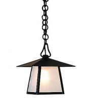  CH-8HM-AB - 8" carmel pendant with hillcrest overlay