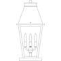  CRC-10CLR-BK - 10" croydon column mount