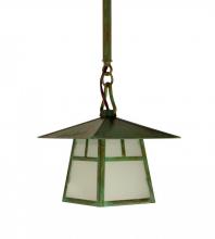  CSH-8HGW-AB - 8" carmel stem hung pendant with hillcrest overlay