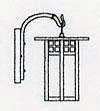  GB-6LGW-AB - 6" glasgow long body wall mount