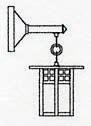  GB-6SAGW-AB - 6" glasgow wall mount with straight arm