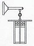  GB-9SAAM-S - 9" glasgow wall mount with straight arm