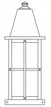  HC-8LGW-BK - 8" hartford long body column mount