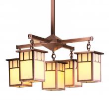  HCH-4L/4-1AGW-AB - 4" huntington 4 light, center light, classic arch overlay