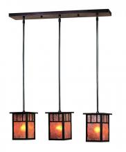  HICH-4L/3AGW-AB - 4" huntington 3 light in-line, classic arch overlay