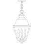  INH-10MRCS-RB - 10" inverness pendant with metal roof