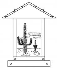  TRC-9CTGW-VP - 9" timber ridge column mount with cactus filigree