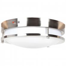  20464LEDEM-BS/ACR - Dual Voltage Emergency Backup LED Flush Mount