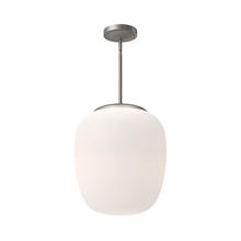  PD541014BNOP - Holden 14-in Brushed Nickel/Opal Matte Glass 1 Light Pendant