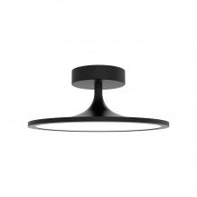  SF418012MB-UNV - Issa 12-in Matte Black LED Semi Flush Mount