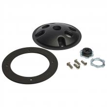  60/671 - 1-Light Die Cast Mounting Plate; Matte Black