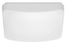  62/1215 - 11 inch; Flush Mounted LED Fixture; CCT Selectable; Square; White Acrylic; with Sensor