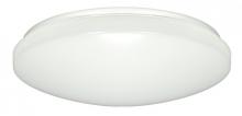  62/797 - 14"- LED Flush with White Acrylic Lens - White Finish - with Occupancy Sensor - 120-277V