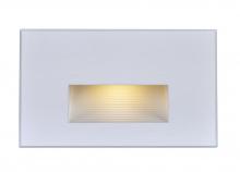  65/407 - LED Horizontal Step Light - 5W - 3000K - White Finish - 120V