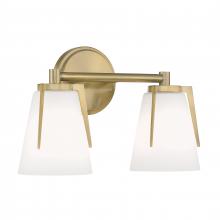  2502-AN-MO - Allure 13.75'' Wide 2-Light Vanity Light - Antique Brass