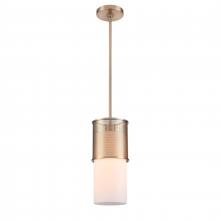  63321/1 - Esteem 6'' Wide 1-Light Mini Pendant - Aged Brass