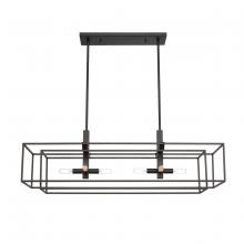  66286/8 - Kinsley 38'' Wide 8-Light Linear Chandelier - Oil Rubbed Bronze