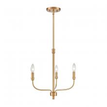  81505/3 - Newland 17'' Wide 3-Light Chandelier - Satin Brass